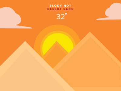 hot weather illustrations