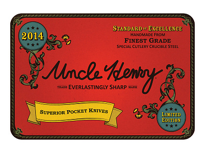 Uncle Henry Collector Tin Artwork