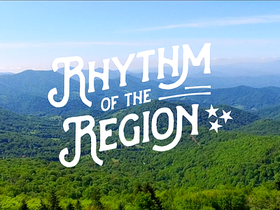 Rhythm of the Region brand branding east tennessee identity identity design logo logo design mountains rhythm tennessee