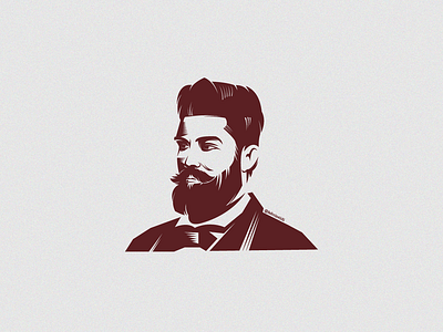 Beard Man barbershop beard logo man