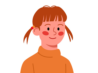 kaede affinity affinitydesigner cartoon character dailyillustration design girl illustration portrait vector