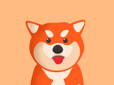 Shiba Inu cartoon illustration vector