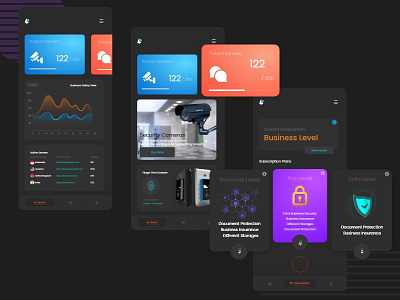 Security Appliance online app online ecomerce app prototype design security app security camera ui design ux design