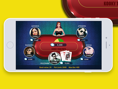 Poker Game Screenshot 2d art art design gambling game game design illustrator photoshop poker game