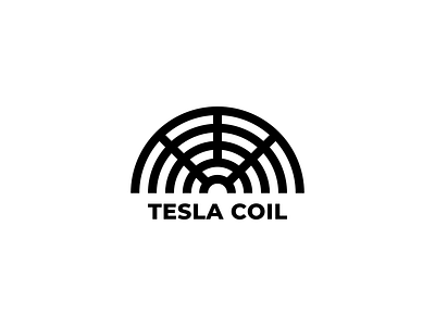 Tesla Coil affinity designer affinitydesigner branding coil design electricty logo logodesign nikola tesla science stem tesla teslacoil