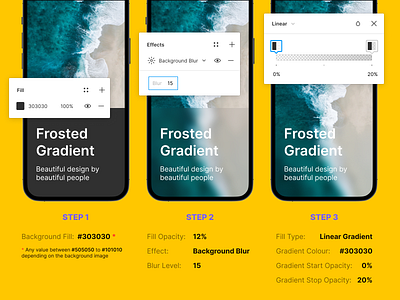 Frosted Gradient in Figma design figma figma design figma tutorial figmadesign frosted frosted glass frosty glass glass ui glassmorphism gradient micro tutorial microtips tips tutorial ui