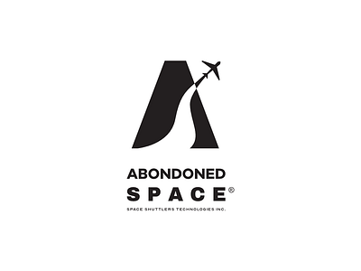 Abondoned Space abondoned affinitydesigner art design logo negative space shuttle space
