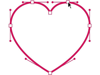 Valentine's Day bezier heart valentines day