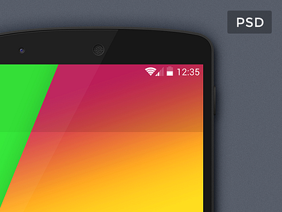 Google Nexus 5 Mockup PSD android google mobile mockup nexus psd template ui
