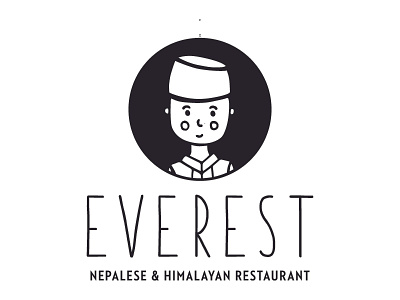 Everest Restaurant logo branding everest illustration logo nepal restaurant