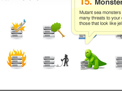 Squizzle green icons monster software speechbubble squizzle web website white