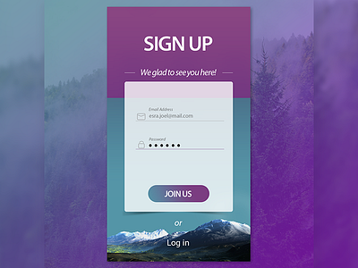 Sign Up UI to Church App design photoshop sign ui up ux xd