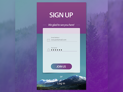Sign Up UI to Church App