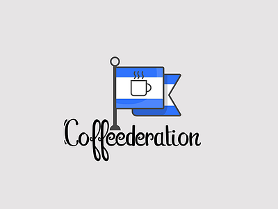 Coffeederation branding design flat logo motion