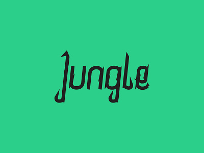 Jungle logotype custom type lettering logo logotype typeface