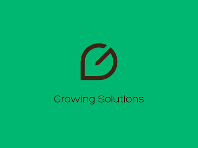 Growing Solutions logo agriculture branding graphic design inputs logo logotype simplicity