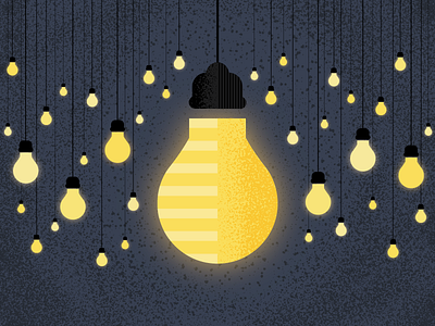 Song Lyrics Illustration: 8 bulb design flat illustration illustrator light lightbulb lyrics song texture