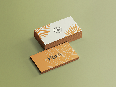 Studio Forè business cards design illustration plants