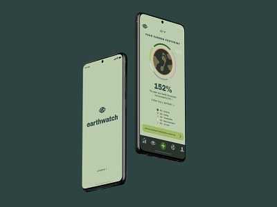 earthwatch (ux/ui design) app design brand carbon footprint design design system digital product logo ui uidesign ux ux ui uxdesign
