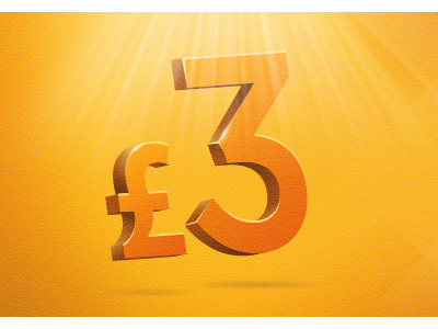 £3 bonus £3