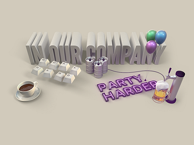 In our company blog c4d hard party thumblr work