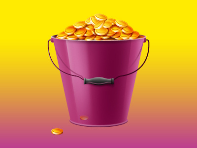 Bucket & Coins