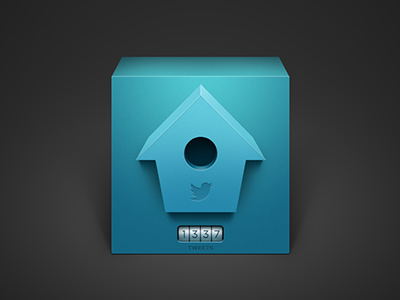 Twitter icon box icon twitter