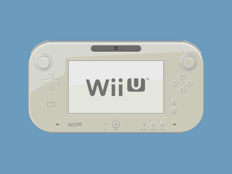 Flat Wii U Gamepad flat nintendo wii u