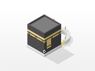 Isometric Ka'bah 3d adobe illustrator design flat flatdesign illustration illustrator isometric isometric design isometric illustration vector vector illustration vectors