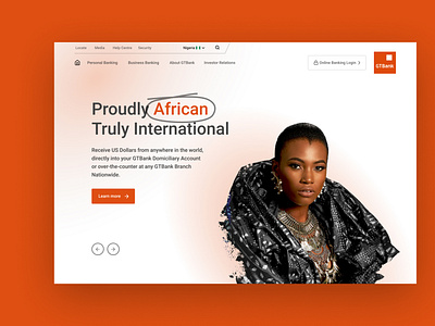 GTBank Website Concept