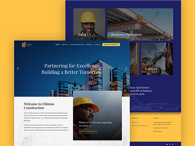 Ultimus Construction construction design interaction interface lagos landingpage nativebrands nigeria nigerian uiux web website