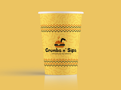 Cups for Crumbs n' Sips art brand branding cup cups design drinks food illustration lagos logo nativebrands nigeria nigerian product design products visualidentity