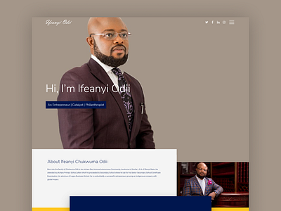 Ifeanyi C. Odii businessman design mogul nigeria nigerian responsive ui uiux ultimus ux website