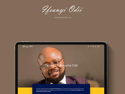 Ifeanyi C Odii brand design dribbble nigeria nigerian personal ui uidesign uiux ultimus ux web web design website