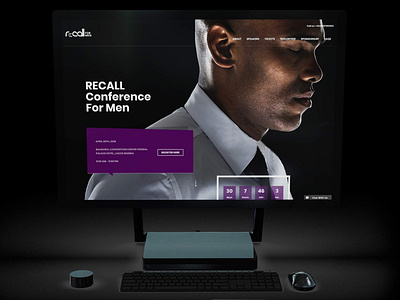 Website for Recall for Men conference design dribbble nigeria nigerian rcm recall responsive ui uiux ux website