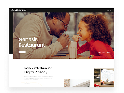 NativeBrands Website WIP agency clean creative design digital dribbble landing page nativebrands nigeria nigerian simple ui uiux ux web web deisgn webpage website website design
