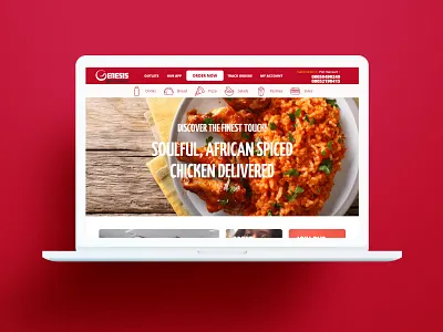 Website for Genesis Restaurant dribbble food food and drink genesis lagos nativebrands nigeria nigerian restaurant restaurants ui uiux ux ux design web web design website website design