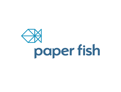 paper fish typography branding branding design branding identity design graphic design logo logodesign logos logotype