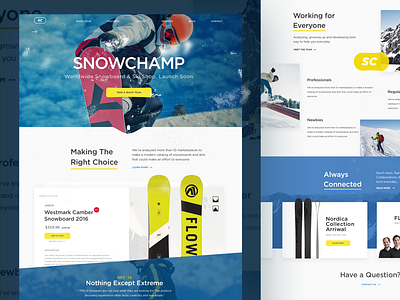 Snowboarding Magazine Landing Page