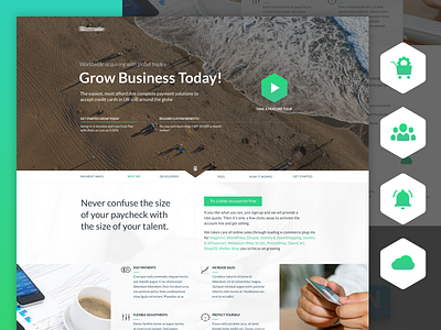 UI Design of Business Theme 