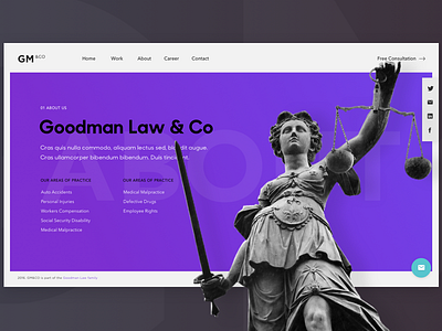 Landing Page for layer corporate website corporate design landing layers purple wordpress