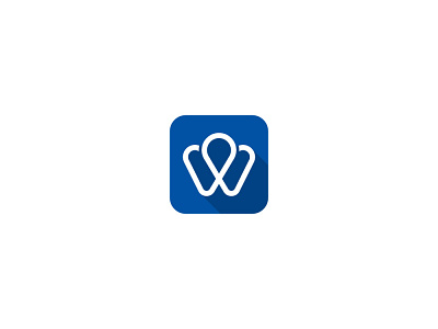 W Pin Logo For Sale. brand design illustrator logo mark sale smartlogo vector