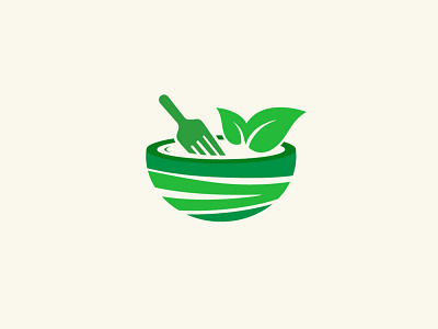 Vegan Food Logo brand branding design illustrator logo mark vector