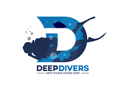 Deep Divers Logo Design...! brand design illustrator logo mark print symbol vector