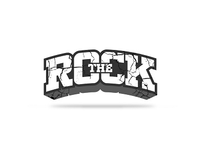 THE ROCK LOGO ....! brand design illustrator logo mark print typography vector