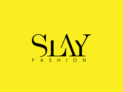 Slay Fashion logo design design flat illustration illustrator logo mark print typography vector