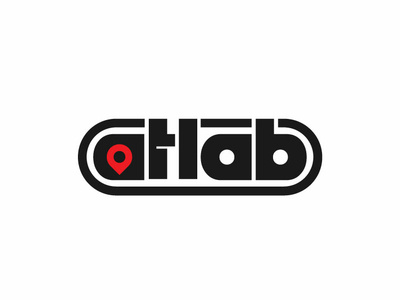 atlab tracking services logo. brand design illustration illustrator logo mark print typography vector