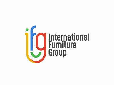 International Furniture Group Logo Design. brand branding color design icon illustration illustrator lettering logo mark photoshop print smartlogo symbol top2019 type typography vector