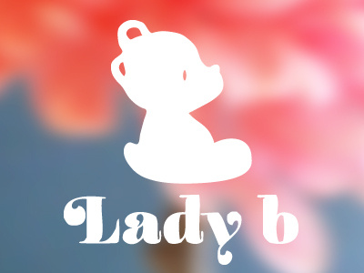 Lady b Logo bear girl logo sweet wedding