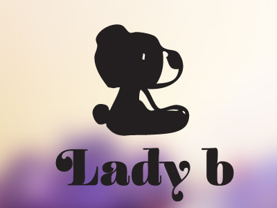 Lady b Logo bear girl logo sweet wedding